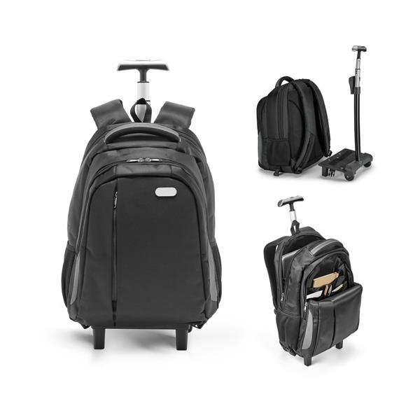 MIAMI. Mochila trolley para notebook 17"" em Nylon 999 impermeável com 2 rodas e sistema de proteção integrado 30 L - 92