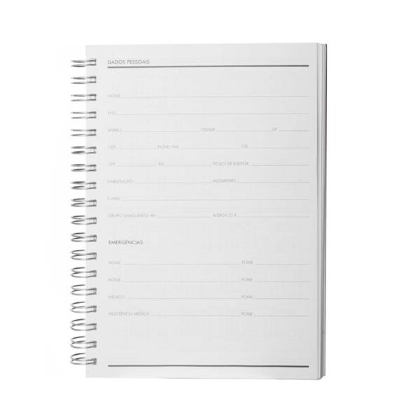 Caderno B5 planner capa em Percalux - CAD437 2