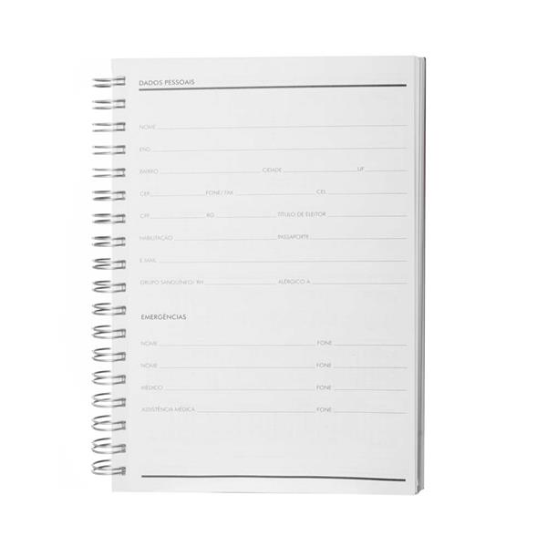 Caderno B5 planner capa em Percalux - CAD437 3
