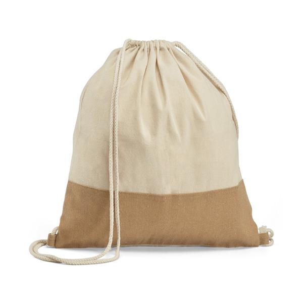 SABLON. Sacola tipo mochila 100% algodão (160 g/m²) - 92919