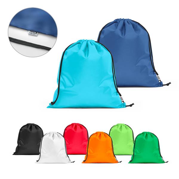 PEMBA. Saco tipo mochila em poliéster reciclado 190T com alças - 92931