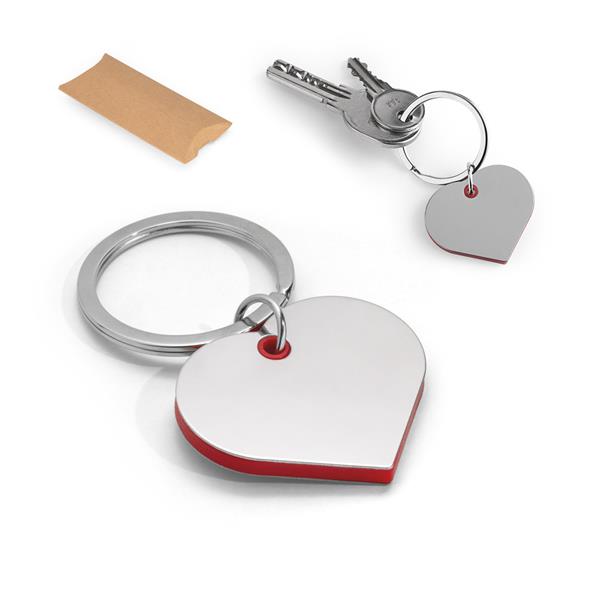 BASSO. Chaveiro coração em metal e ABS - 93391